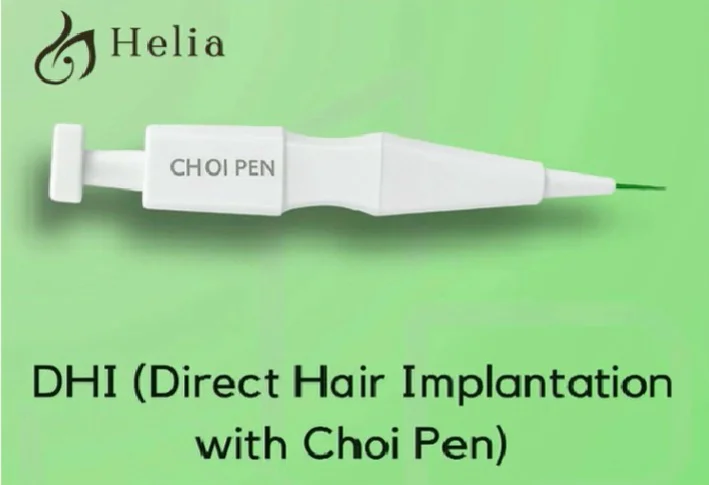 Choi pen used for DHI Direct Hair Implantation at Helia Clinic Dubai