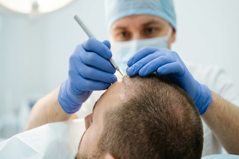 Hair transplant surgery procedure