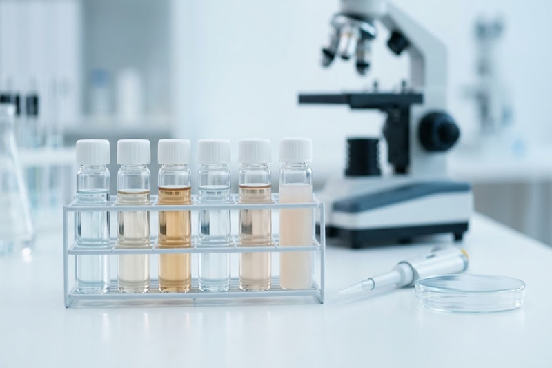 Laboratory vials and medical equipment for stem cell-based hair treatment