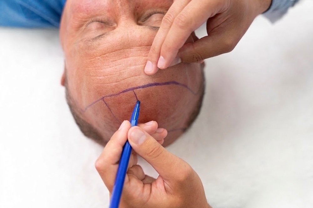 Donor-area preparation