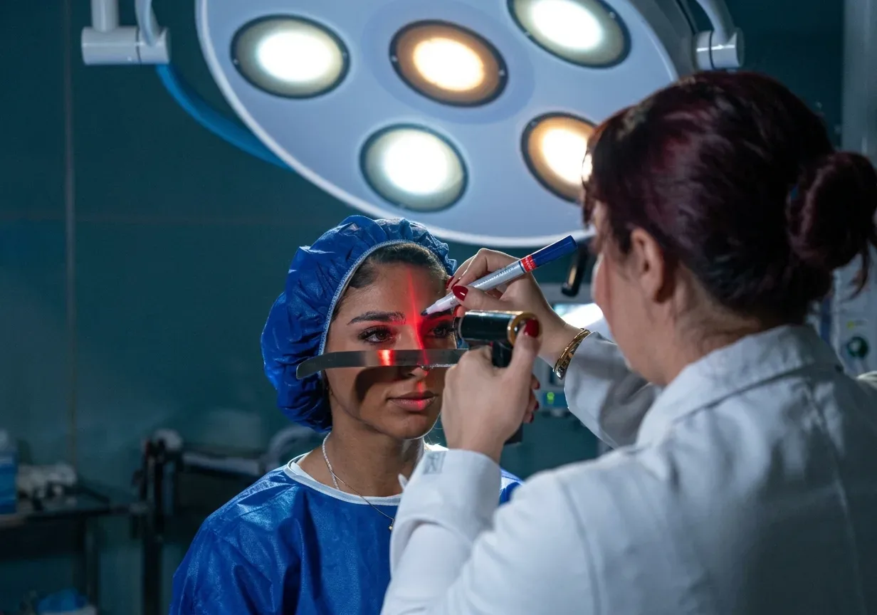 Natural eyebrow transplant result close-up at Helia Clinic Dubai