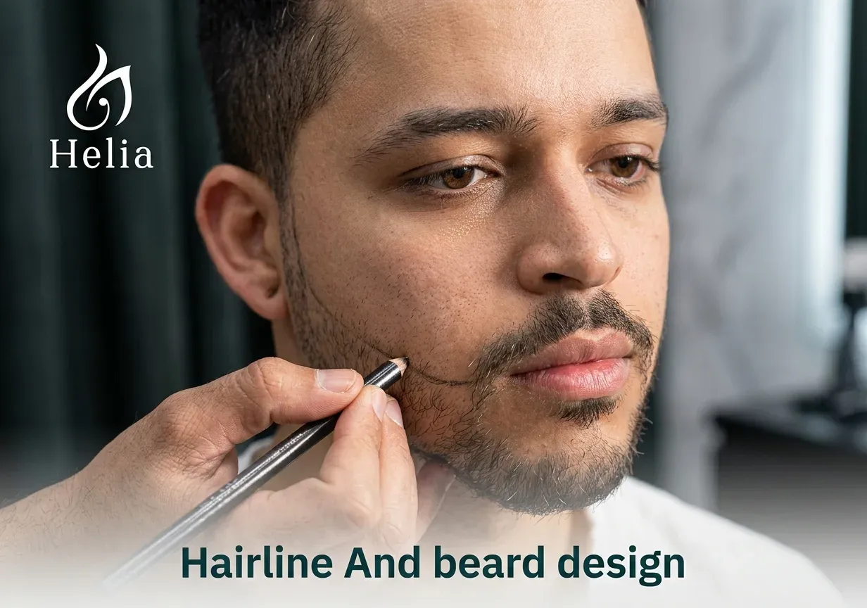 Hairline and beard design