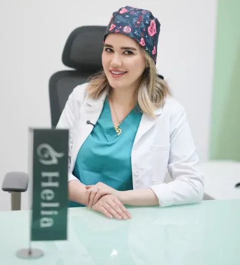 Female hair restoration consultation at Helia Clinic Dubai
