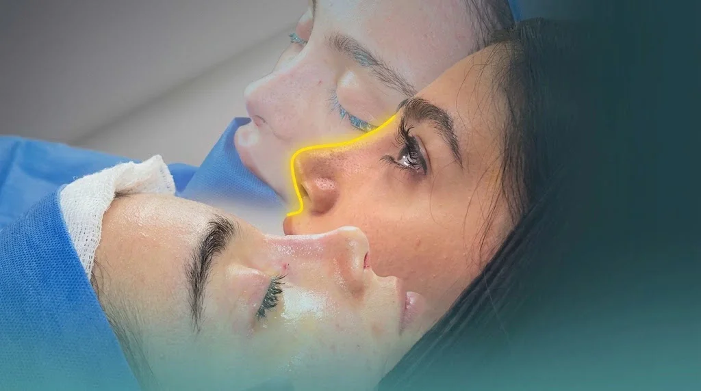 Revision rhinoplasty nasal contour planning at Helia Clinic Dubai.