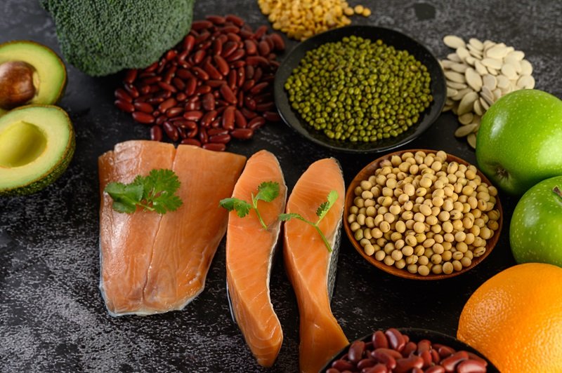 Iron, zinc, and protein