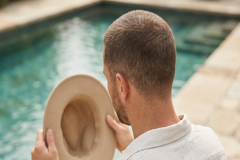 Protecting the scalp after a hair transplant before swimming